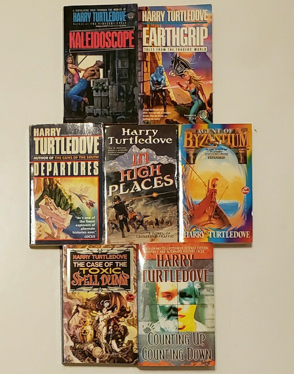 Harry Turtledove Book Lot Of 7 MM Paperback Sci-Fi Alternate History (HTX7)