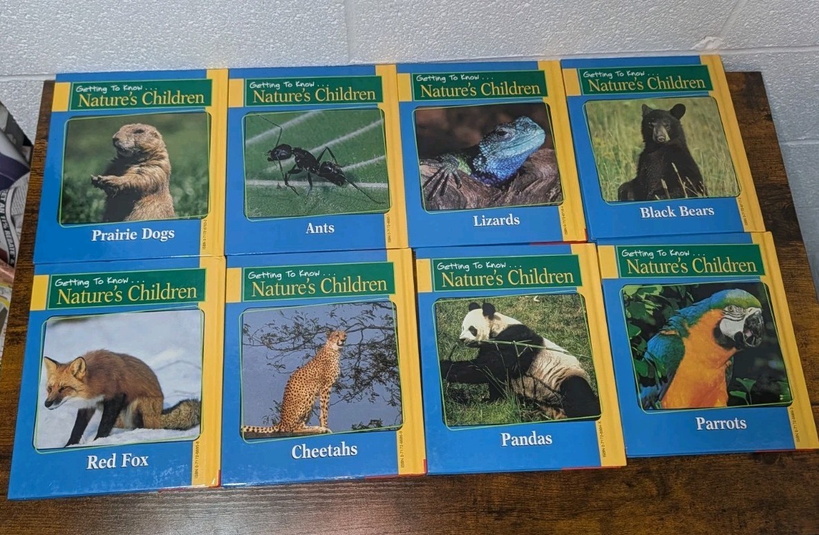 Getting To Know Nature’s Children Books 2-Sided Hardcover Book Lot of 26 Books