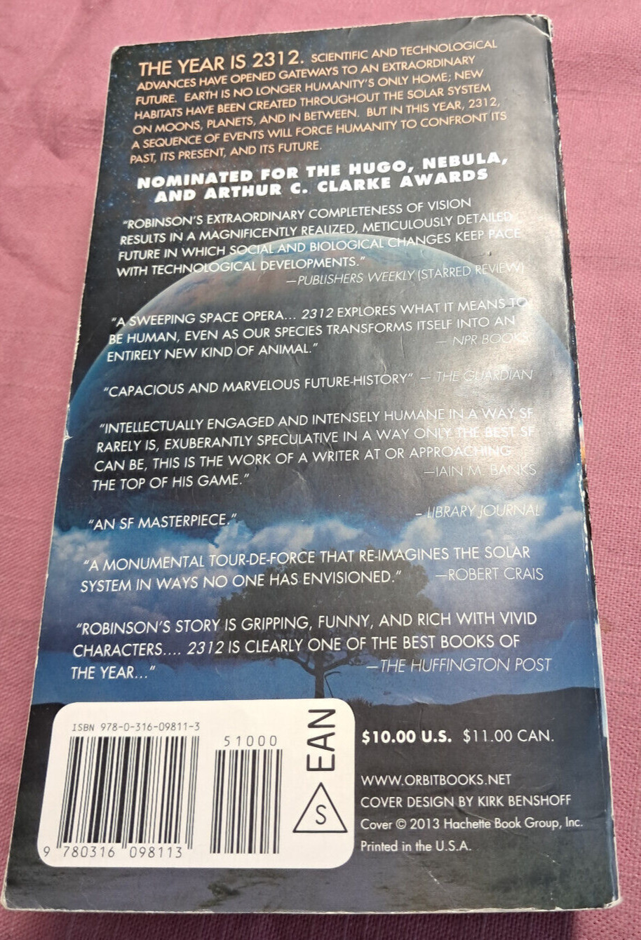 Kim Stanley Robinson 2312 Orbit Hard Science Fiction Space Opera paperback 10th