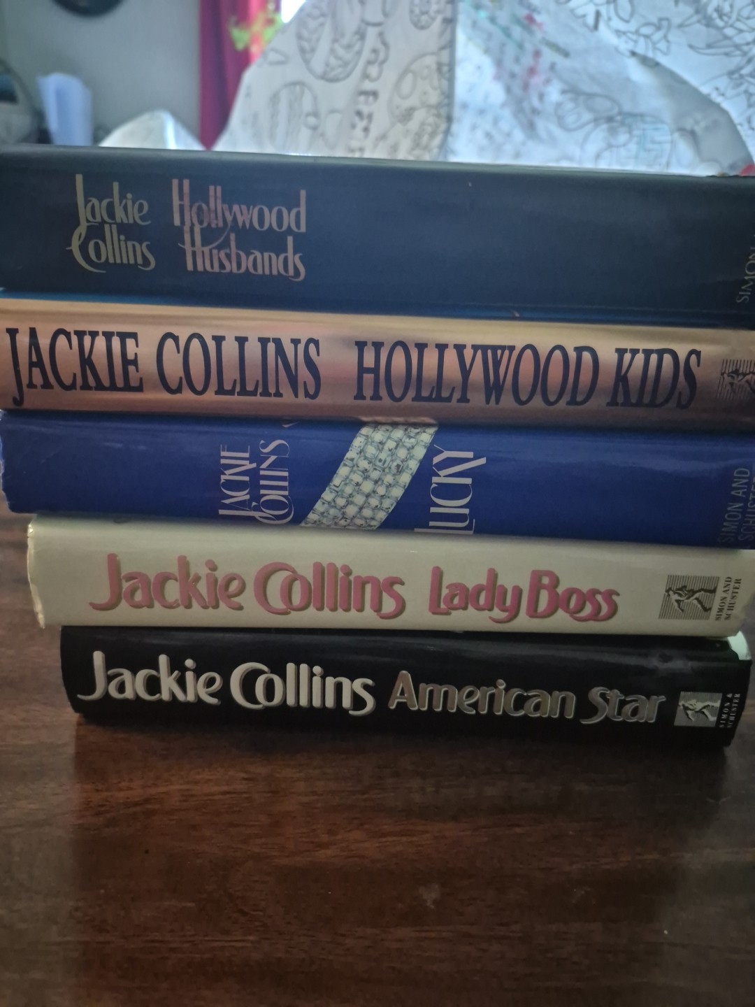 Lot Of 5 HARDBACK Jackie Collins Books Lucky Lady Boss American Star