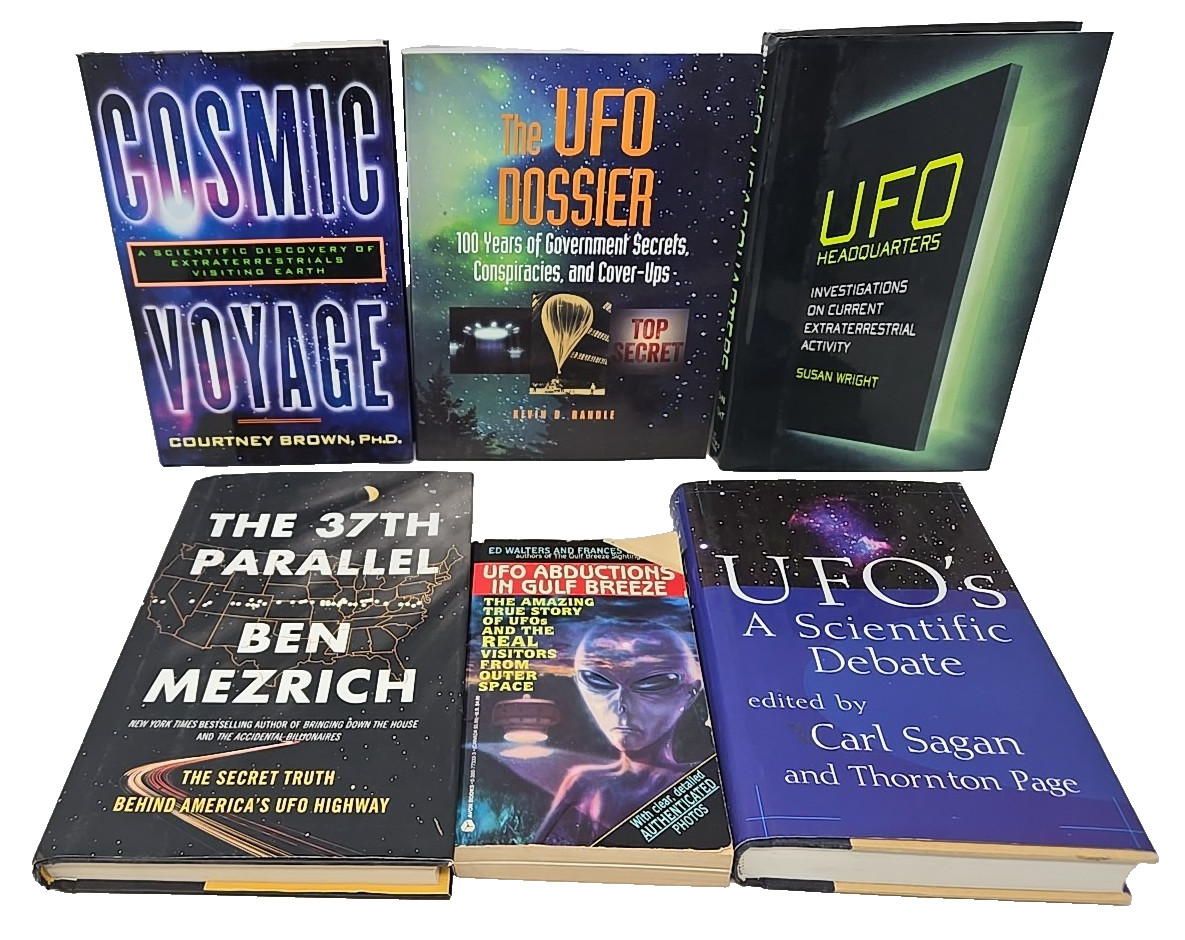 6 books UFOs UAPs Flying Saucers Gulf Breeze Government Conspiracies Paranormal