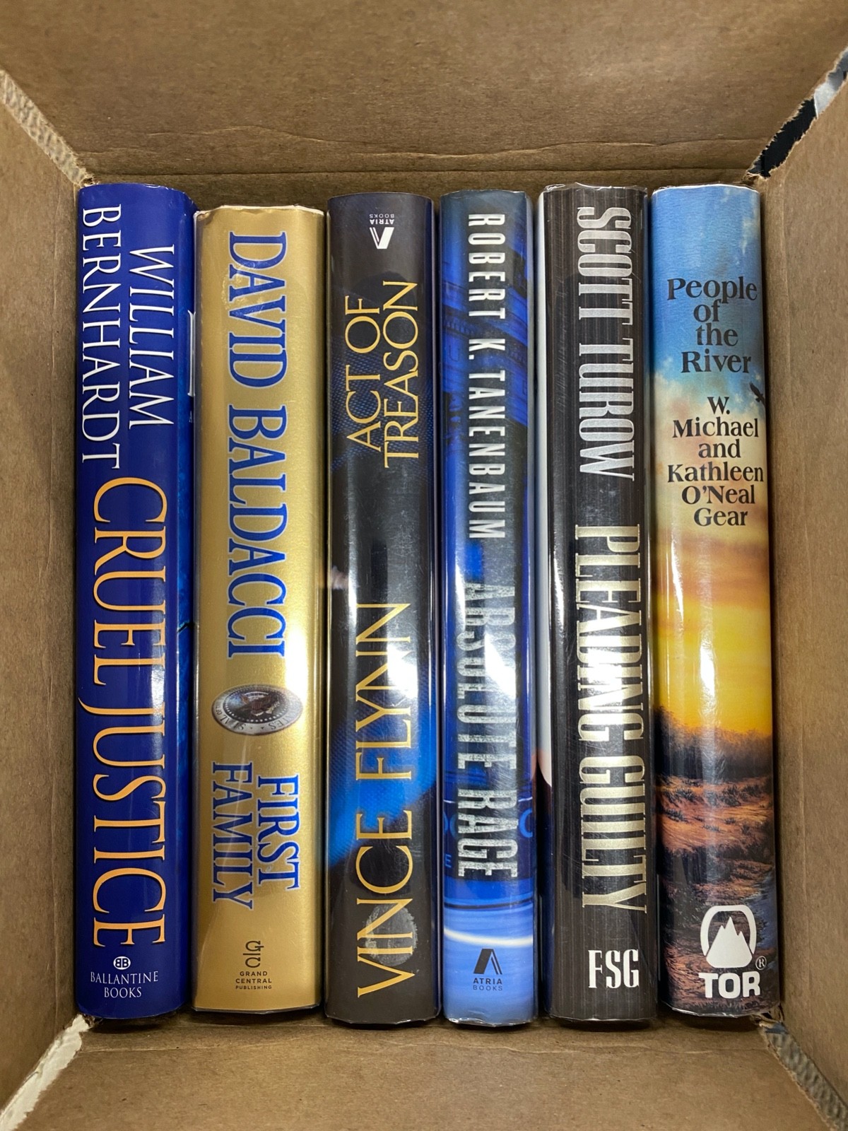 Box of Books 6 hardcover excellent condition well maintained Custom collection