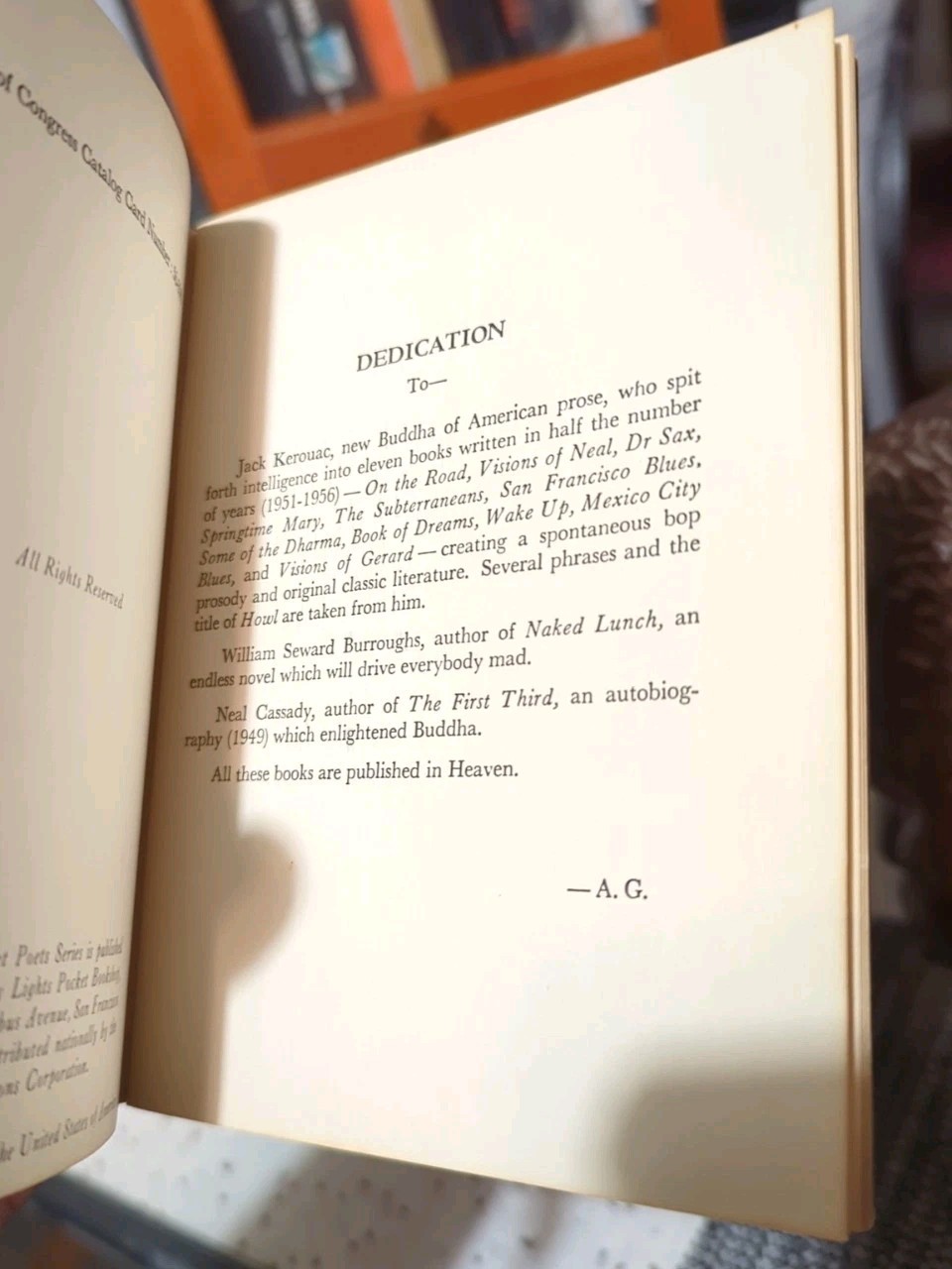 Allen Ginsberg Howl 1st Edition 3rd Printing 1957 City Lights Pocket Poets #4