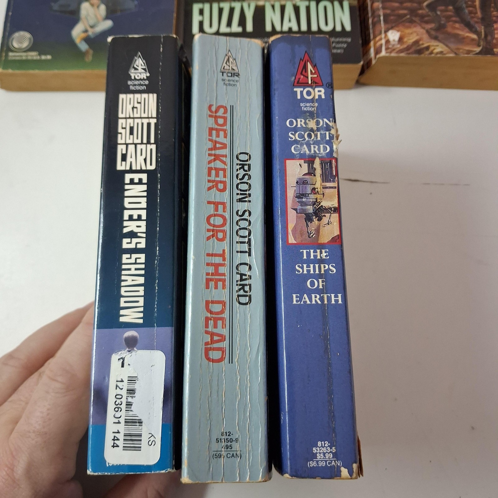 Lot Of 10 Science Fiction Paperbacks Gordon R. Dickson John Scalzi PB Set