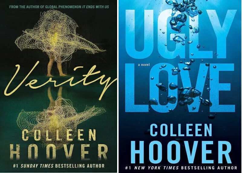 Ugly Love and Verity set of 2 books By colleen Hoover Paperback free shipping