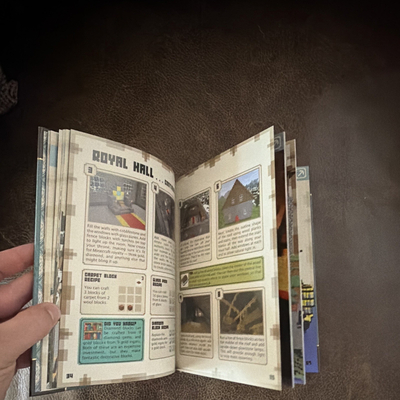 Mojang Minecraft Construction Handbook Hardcover Illustrated English Scholastic