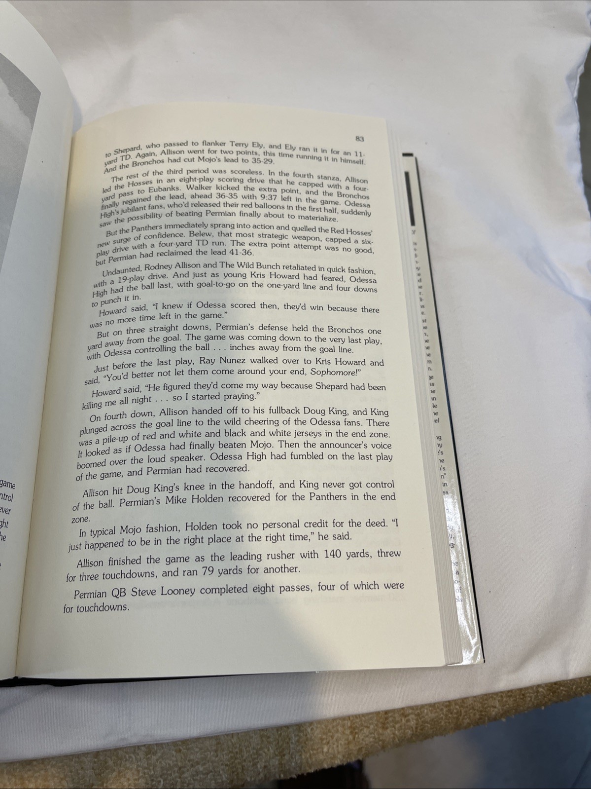 Secret of Mojo (1986) Hardcover – Regina McCally – Permian HS Football Team Hist