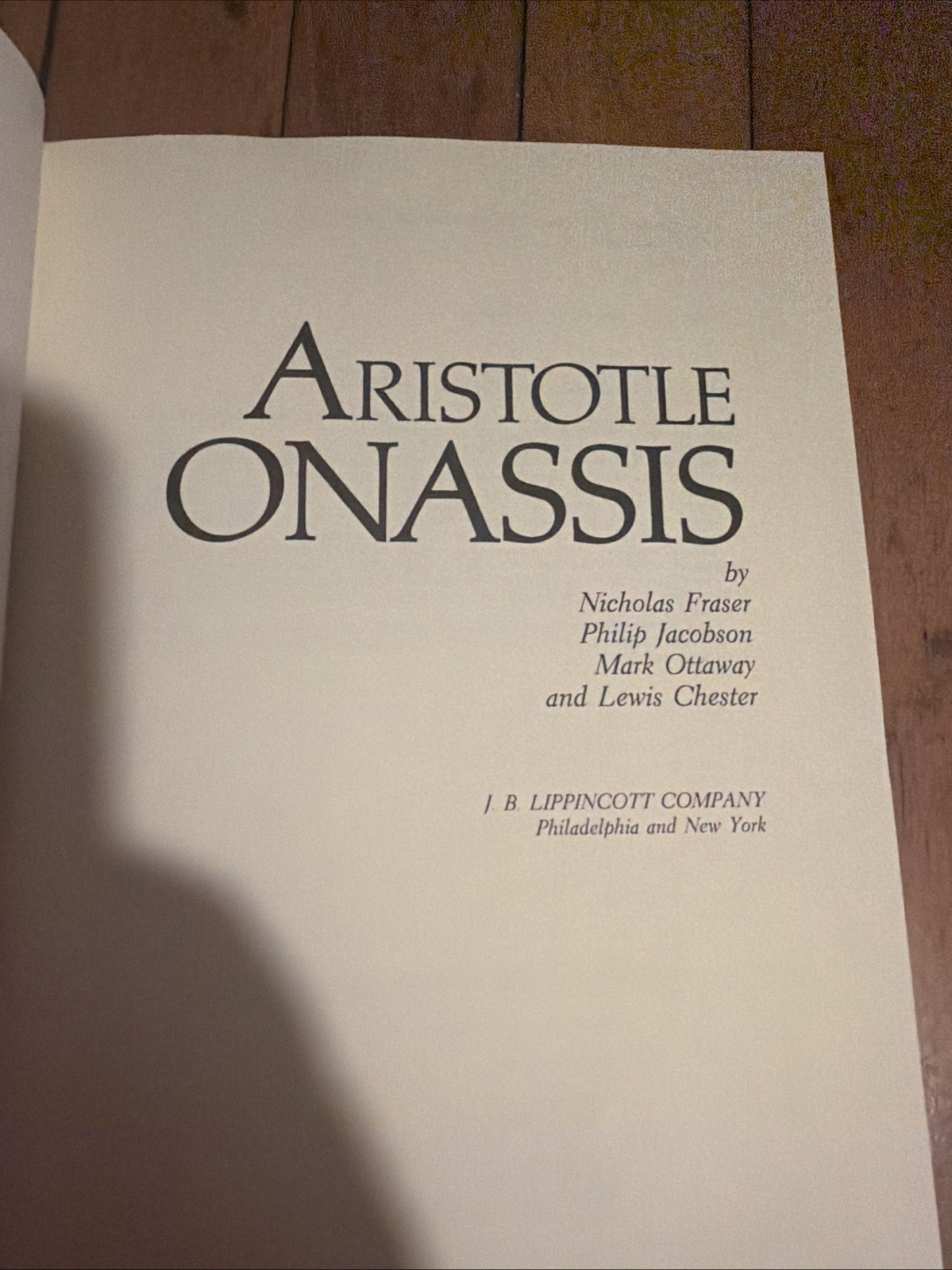 Aristotle Onassis by Mark Ottaway,Philip Jacobson,Lewis Chester HCDJ