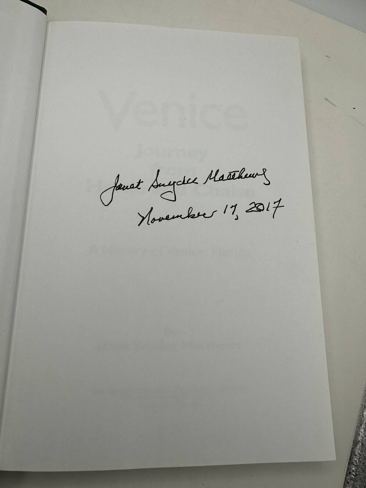 Venice Journey From Horse And Chaise by Janet Snyder Matthews Signed 2017 976
