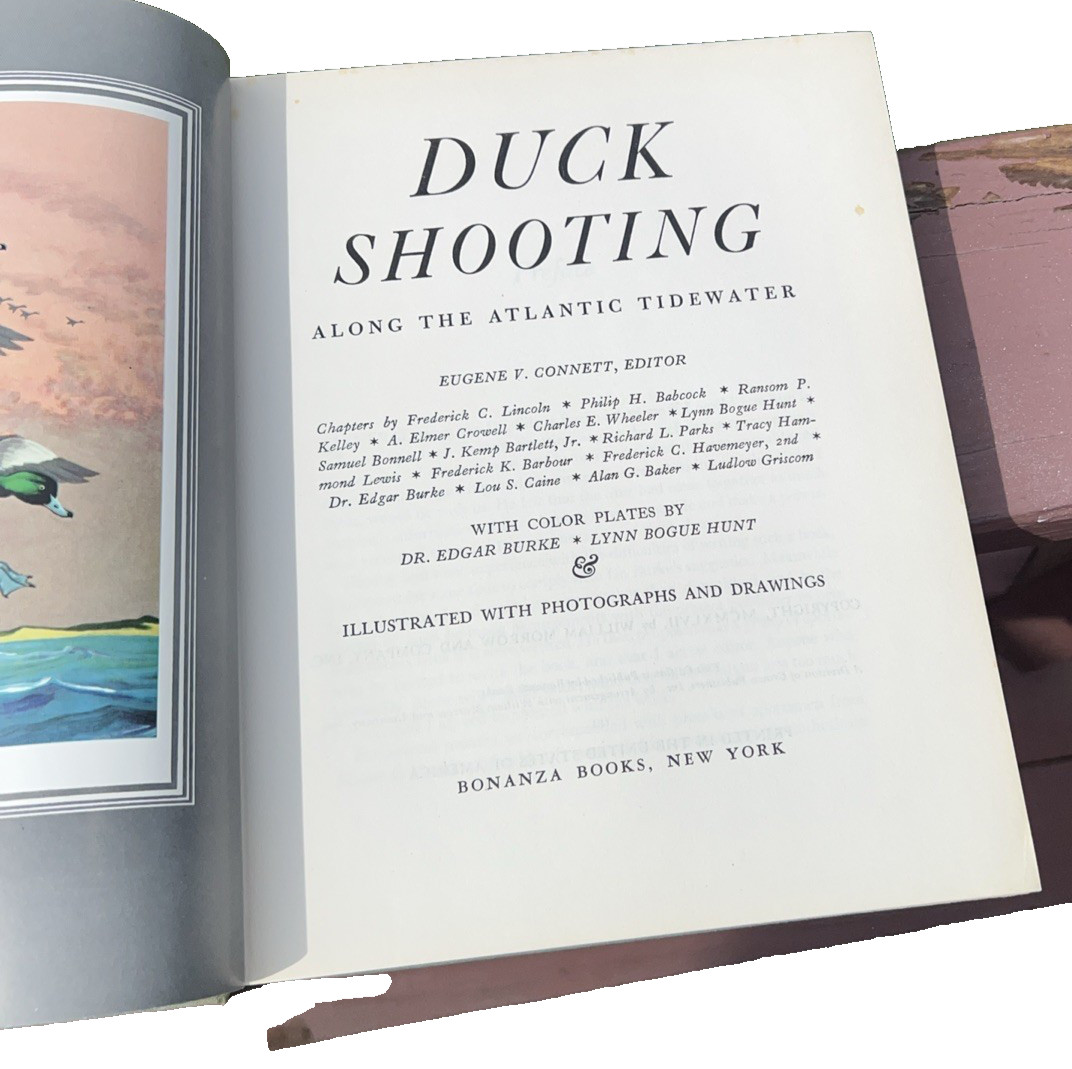 Duck Shooting Along the Atlantic Tidewater, Edited by Connett 1947 color plates
