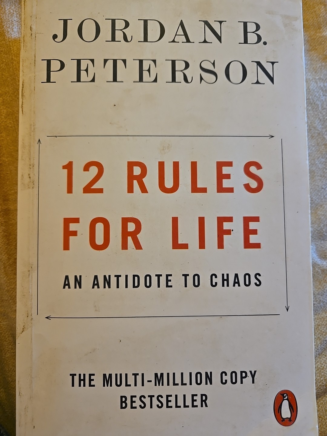 12 Rules for Life:An Antidote to Chaos by Jordan B. Peterson- New