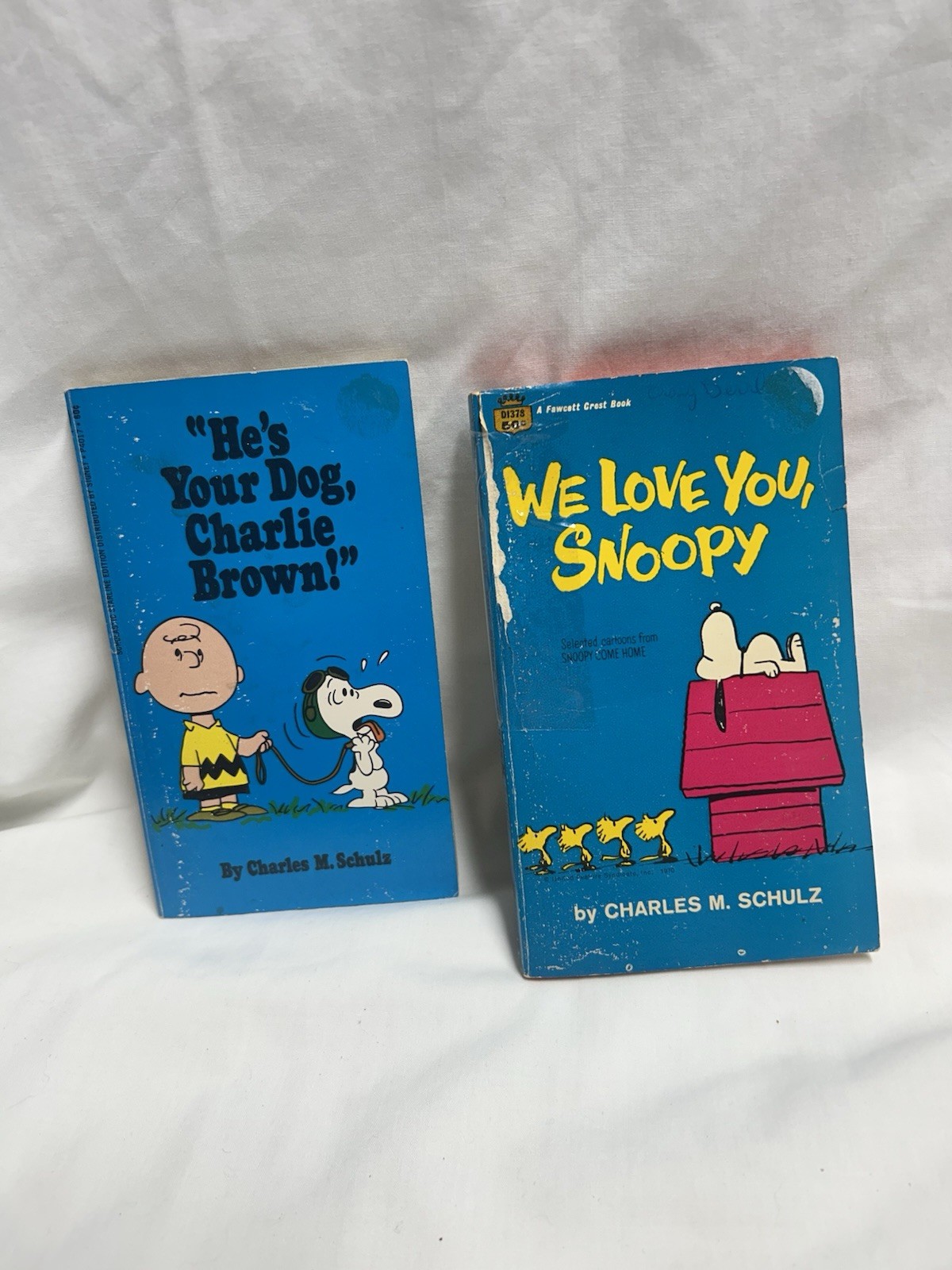 Set of 2 Charlie Brown Snoopy Peanuts Books Charles Schulz