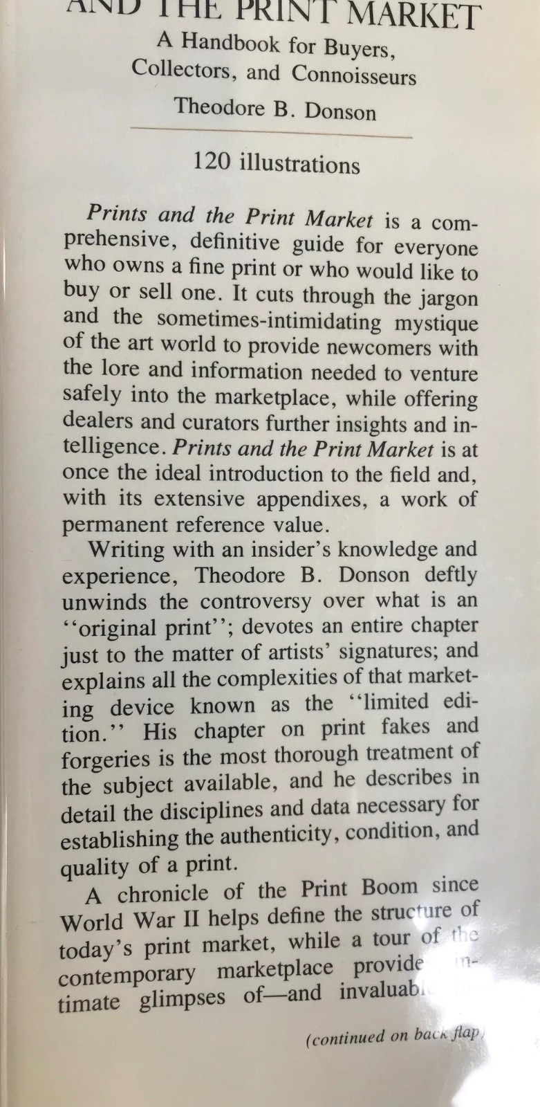 PRINTS AND THE PRINT MARKET-A HANDBOOK FOR BUYERS -1977