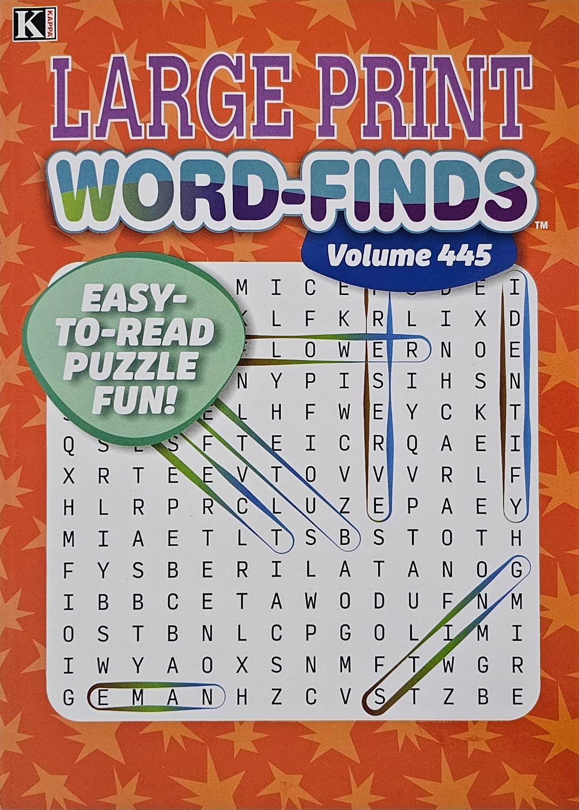 5 New Large Print Word-Finds Puzzle Books Kappa Games Vol #443-451 ~ Search,Hunt
