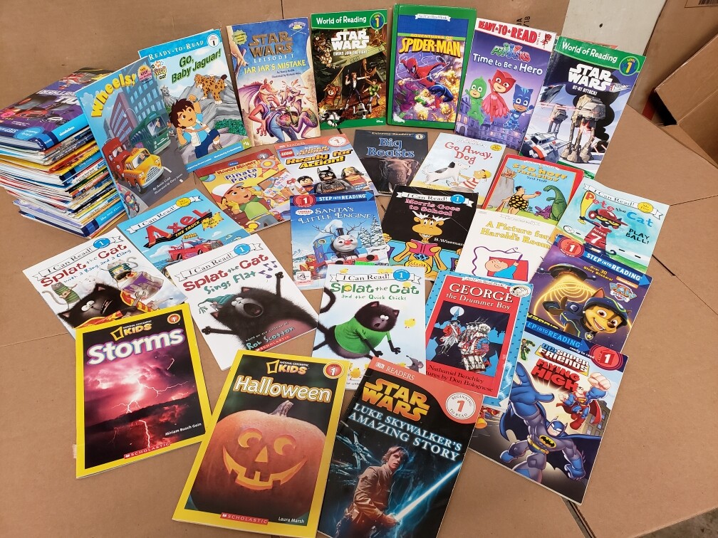 Lot of 10 Level 1~RL~Ready to-I Can Read-Step into Reading-Learn Read Books MIX