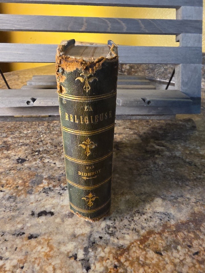 Antique French Book LA RELIGIEUSE Denis Diderot Illustrated Kauffmann Paris