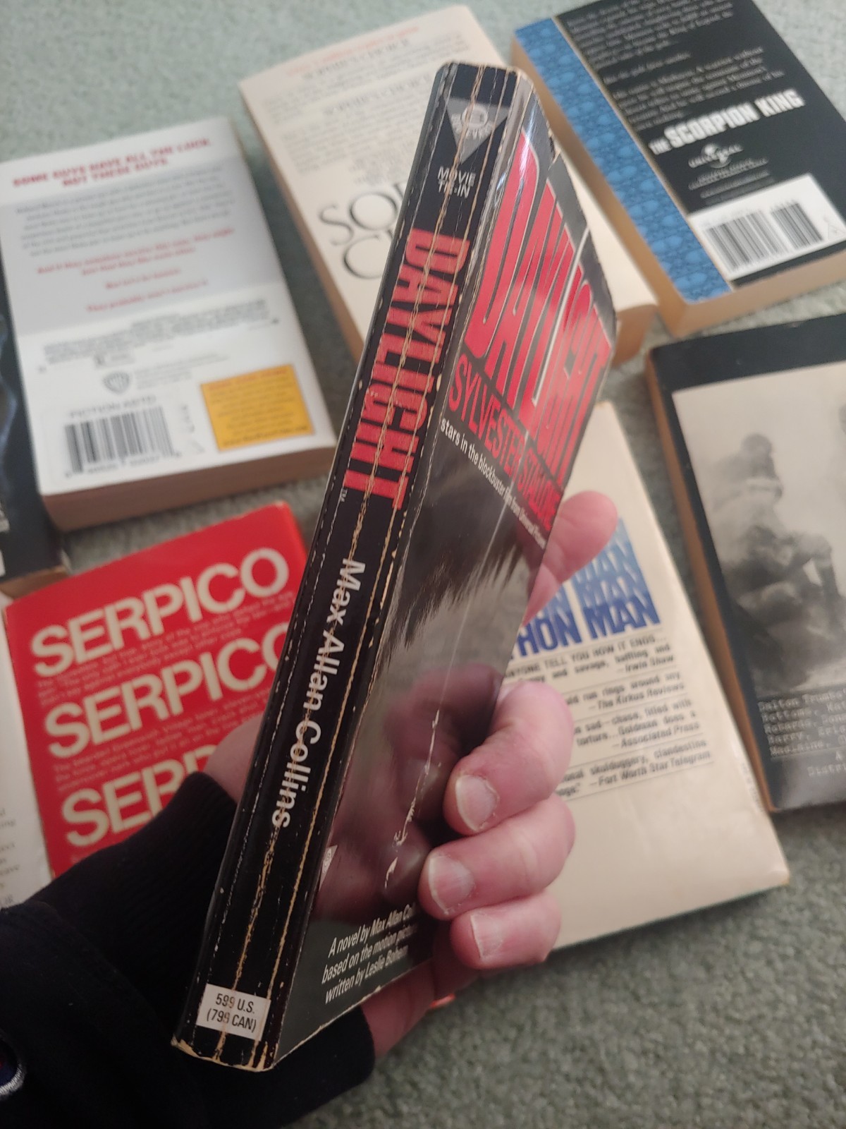 10 used novelizations / movie tie-ins paperbacks – Postman, Scorpion King,