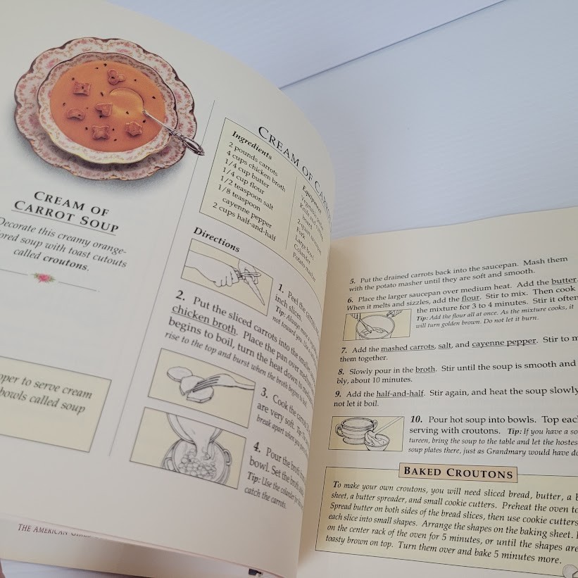 The American Girls Cookbook Portfolio Of Pastimes 1990 Dolls International Book