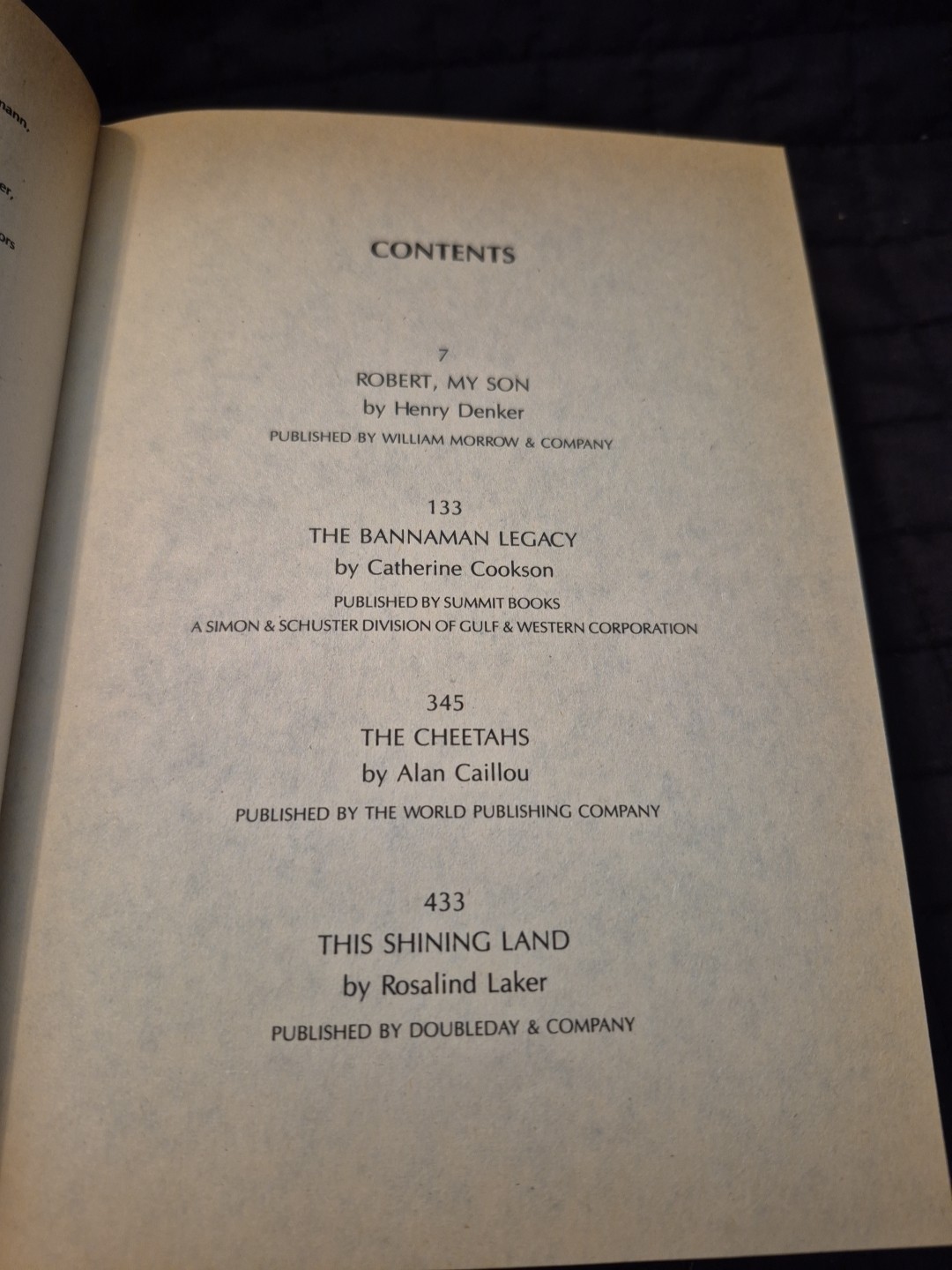 Readers Digest Condensed Books Volume 4 1985 First Edition Hardcover Ex Cond