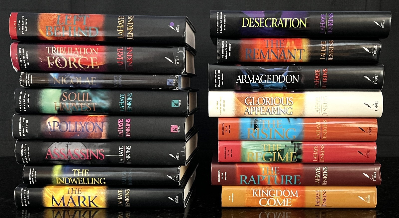 LEFT BEHIND COMPLETE Set of #1-16 Hardcover Books w/DJs–LaHaye/Jenkins