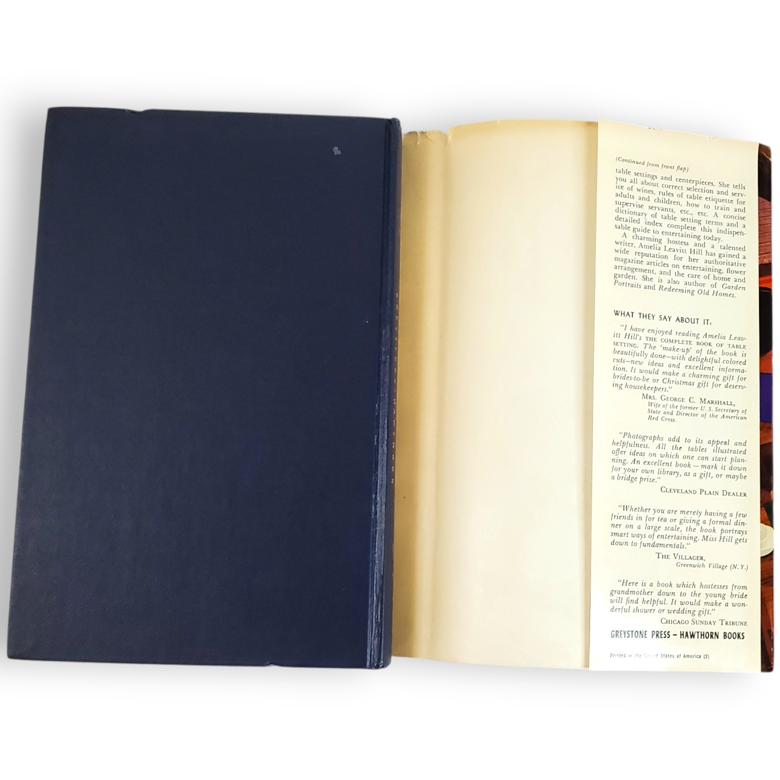 The Complete Book of Table Setting Flower Arranging 1957 MCM Etiquette Hostess