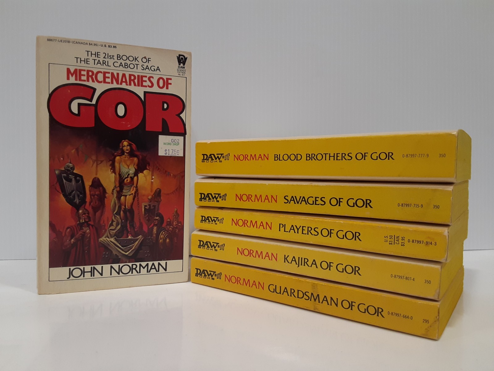 GOR novel LOT #16-21 by John Norman (Mercenaries, Kajira, etc) Ken Kelly covers