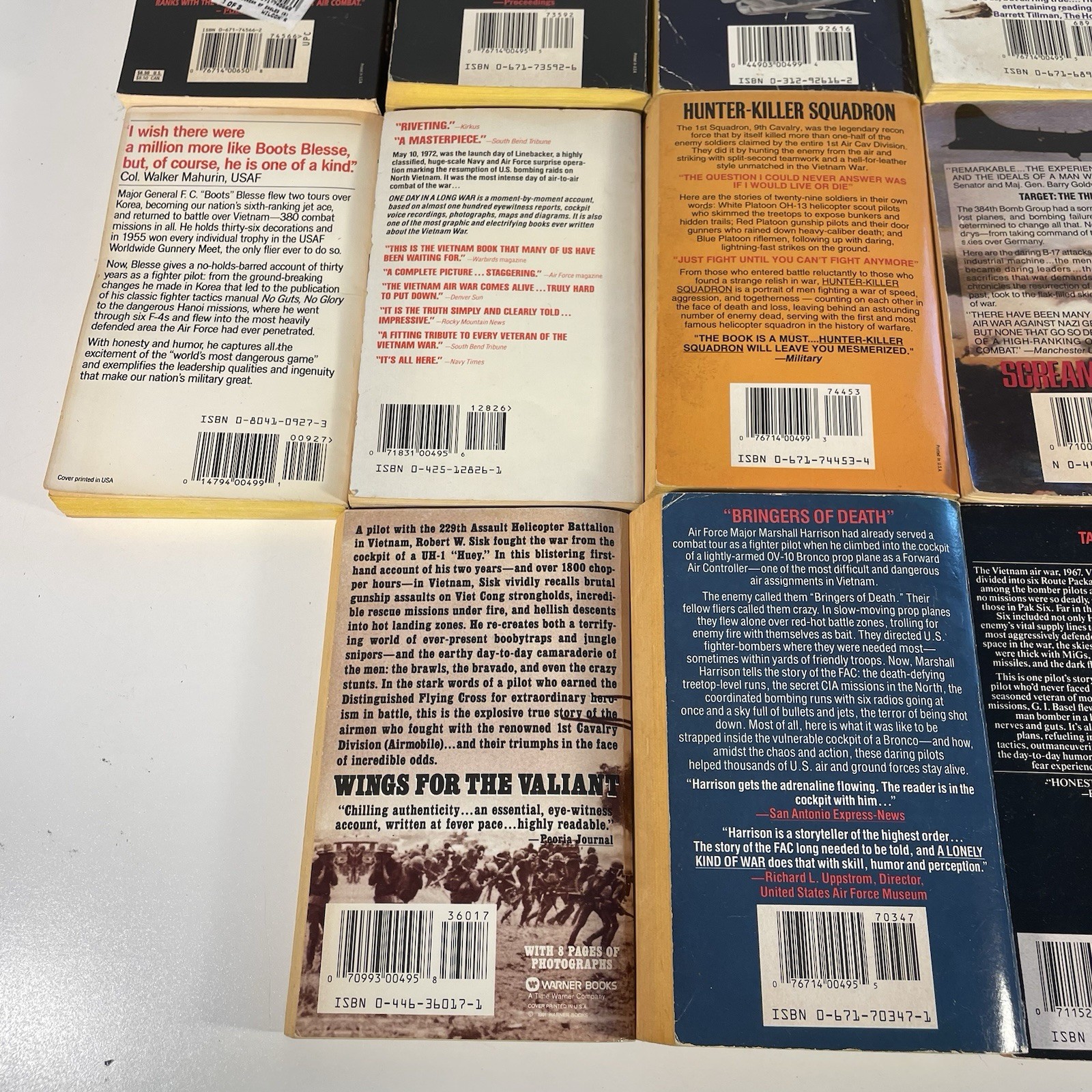 Lot of 21 Vintage Vietnam War Military Aviation Navy Air Force Memoir Books
