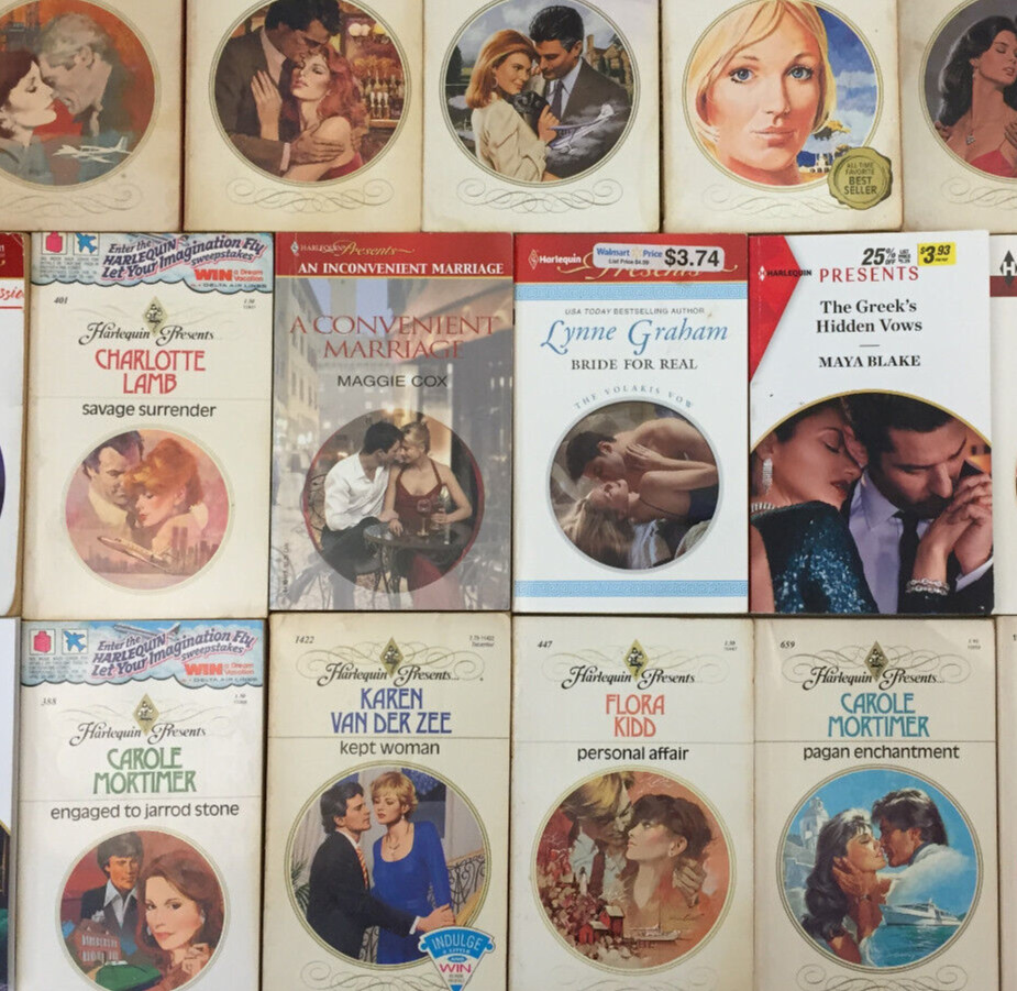 Harlequin Presents Romance Novels Random Mix 15 Book Lot Paperback Vintage Newer