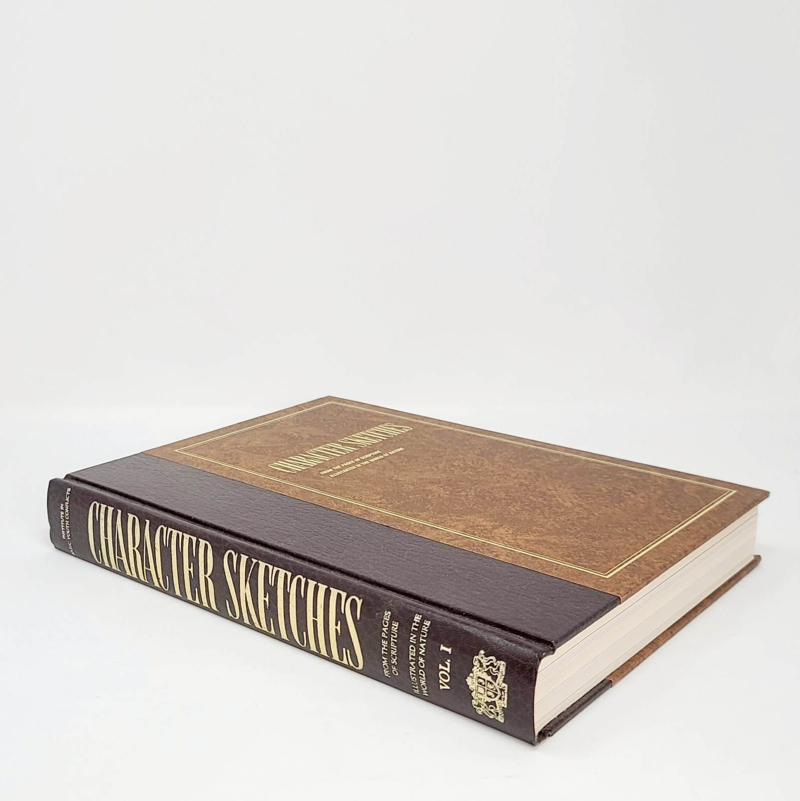 1976 Character Sketches Vol 1 Scripture Nature Illustrations IBLP HC