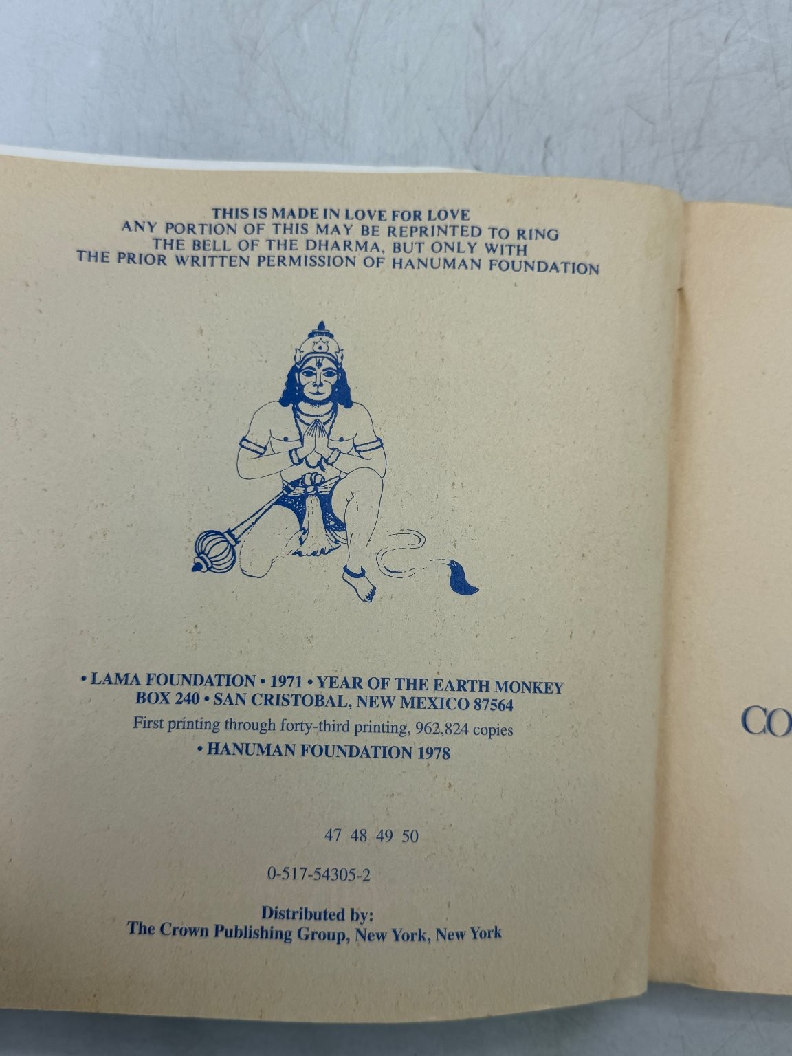 Remember Be Here Now Ram Dass 1978 Spirituality Counterculture Crown Publishing
