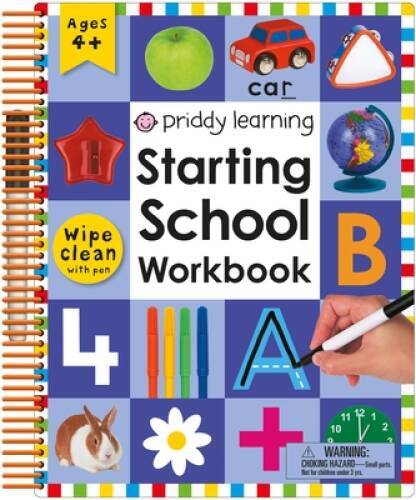 Wipe Clean: Starting School Workbook – Spiral-bound By Priddy, Roger – VERY GOOD