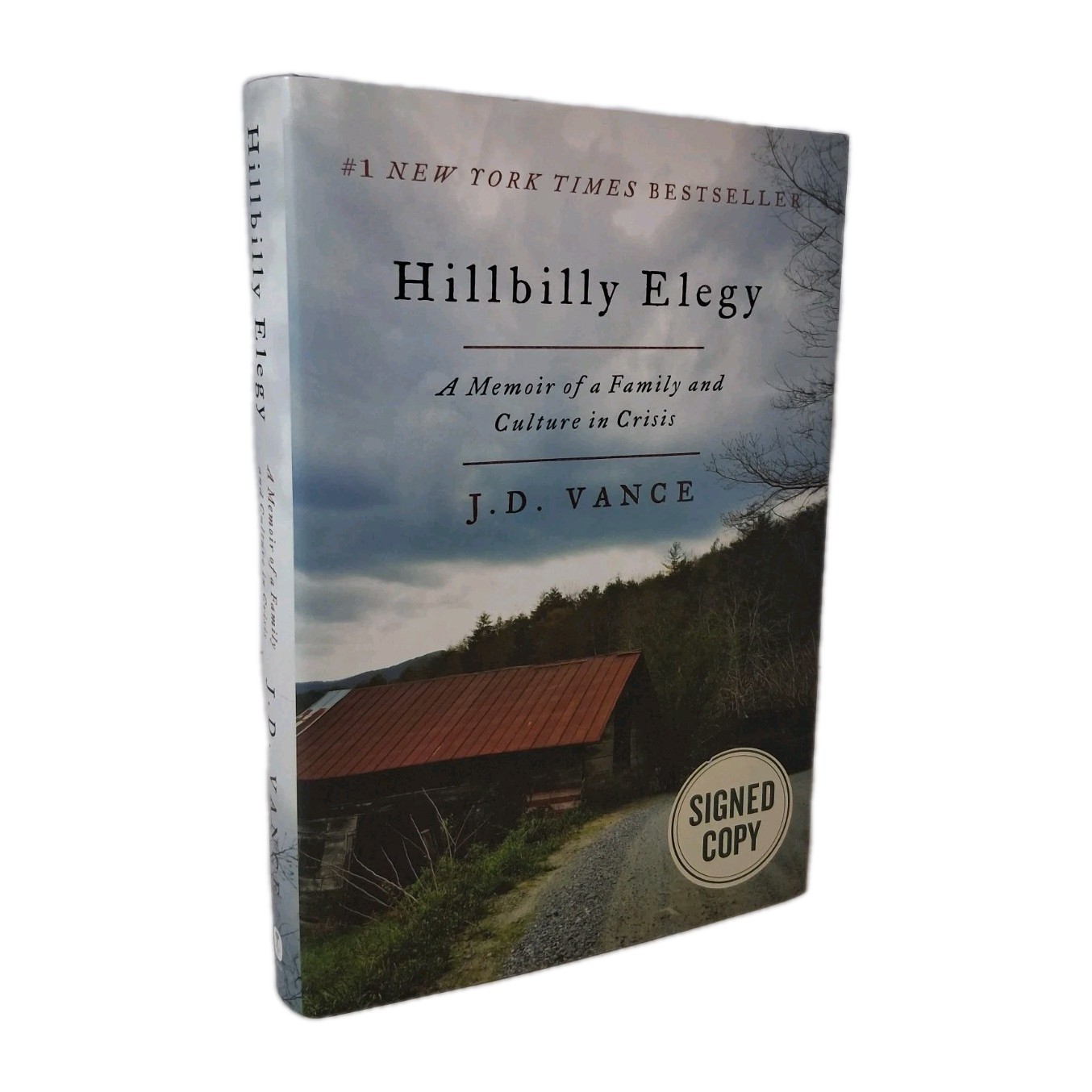 SIGNED Hillbilly Elegy Vice President JD Vance Hardcover No Inscription DJ NICE!
