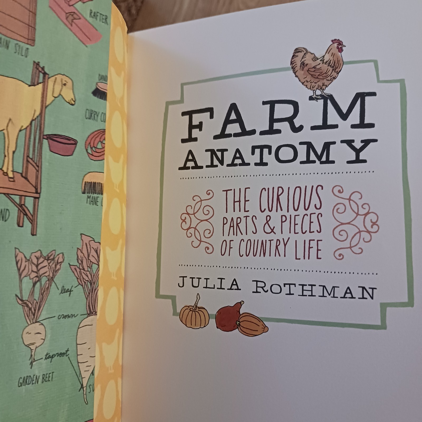 Illustrated Book: FARM ANATOMY Curious Parts & Pieces of Country Life Rothman PB