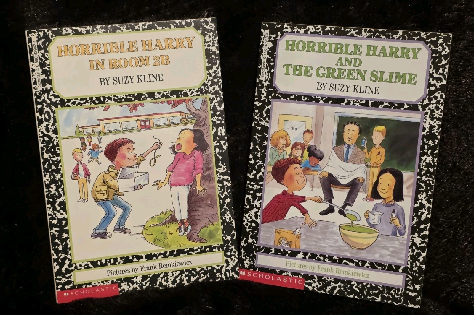 Horrible Harry Lot of 2 Vintage Scholastic Books 1990 Green Slime + Room 2B
