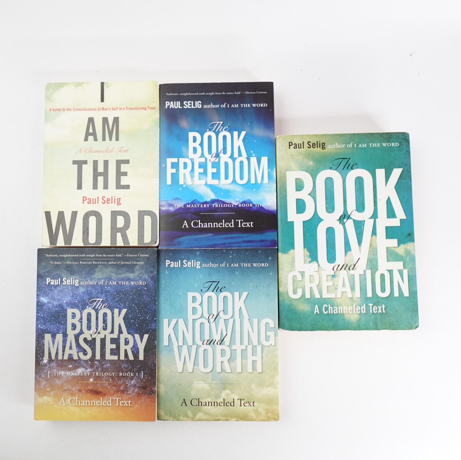 Paul Selig Signed Book Lot 5 Signed Autographed I Am the Word Mastery Freedom