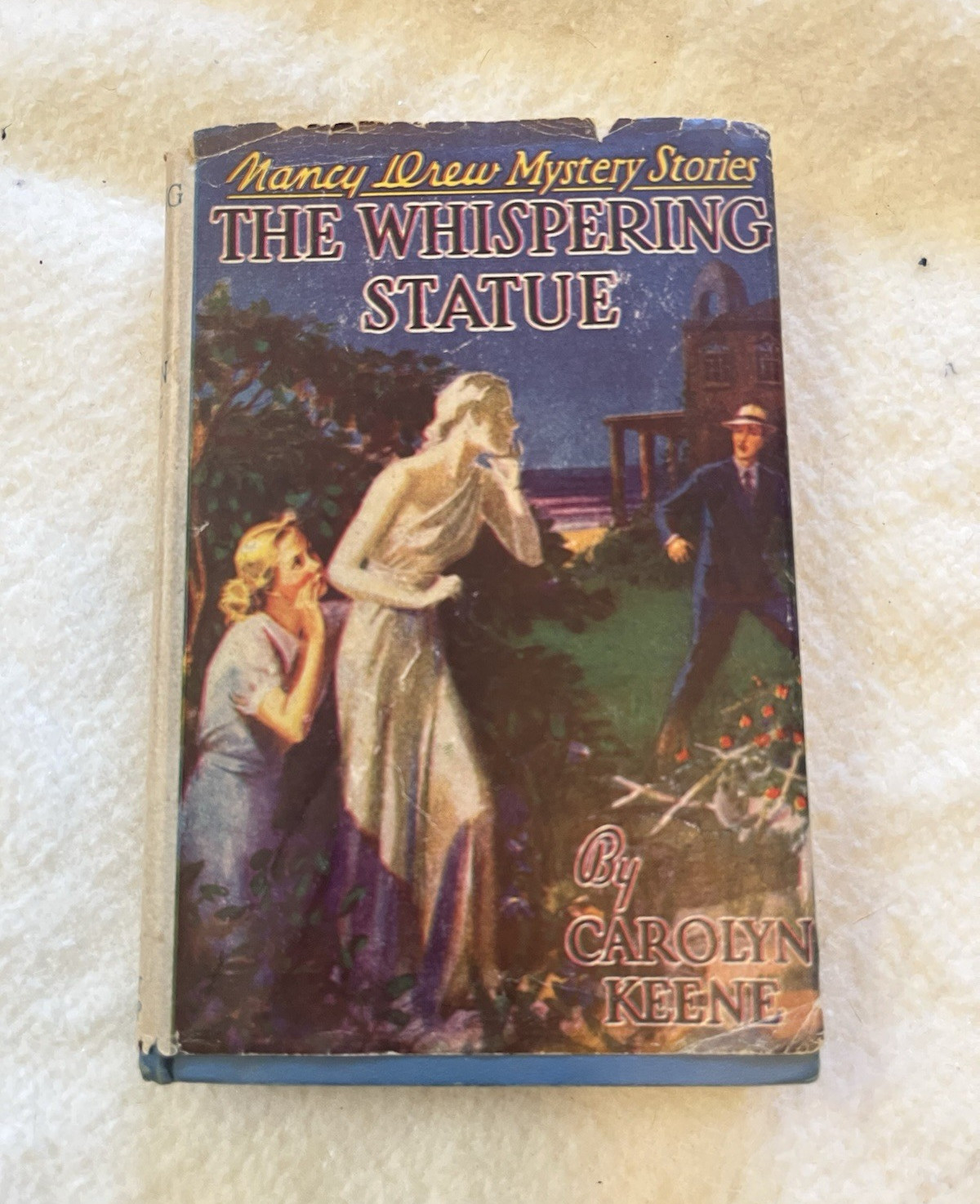 Nancy Drew Mystery Stories The Whispering Statue HC Illus Tandy Grosset 1937