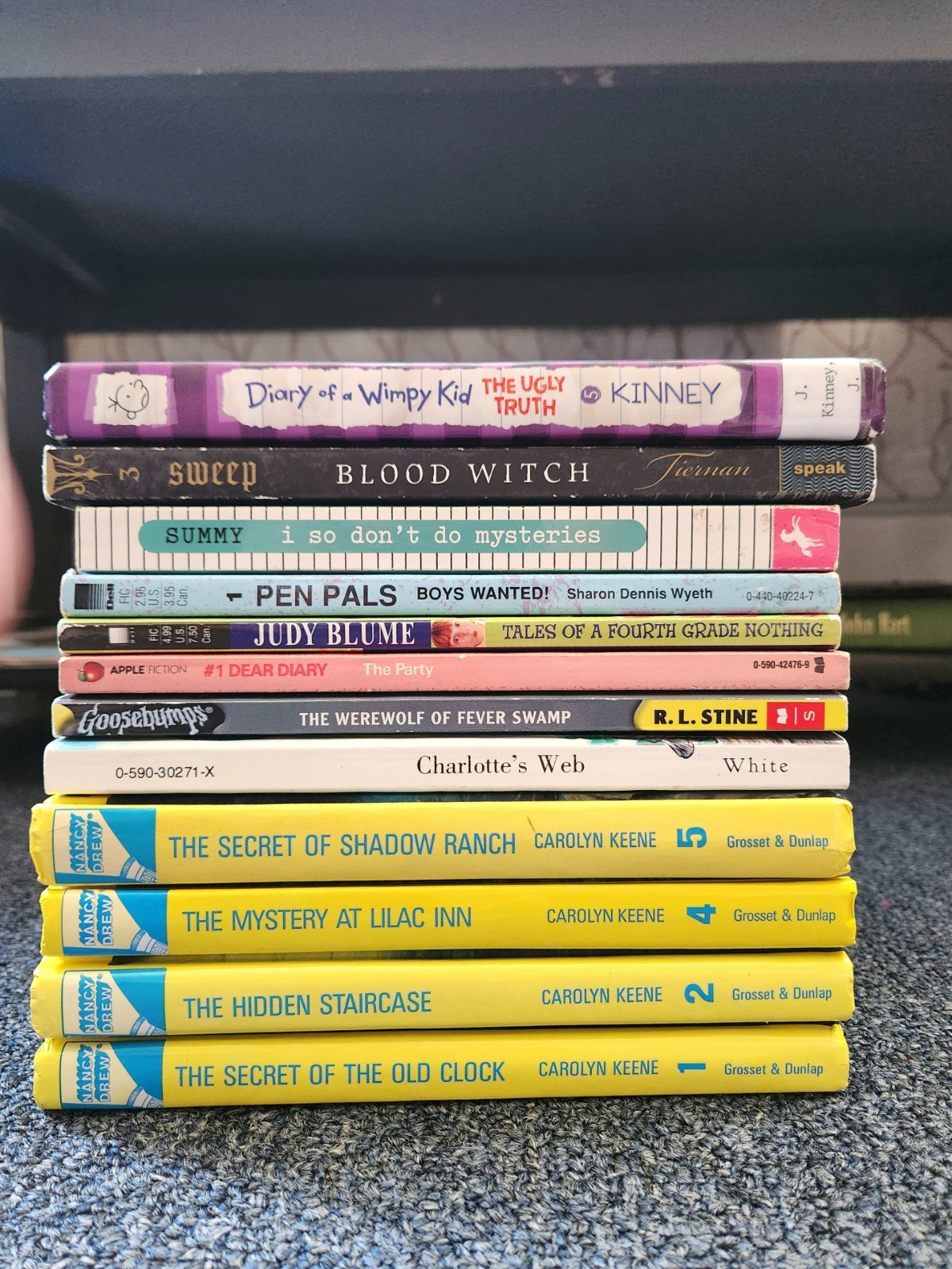 Lot of 12 Young Adults PRE-Teen Youth Story Books Mix.