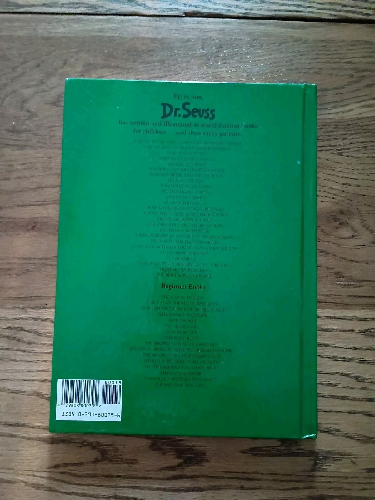 “How The Grinch Stole Christmas” Dr. Seuss Hardcover 1985, 10 1/4 x 8 1/4