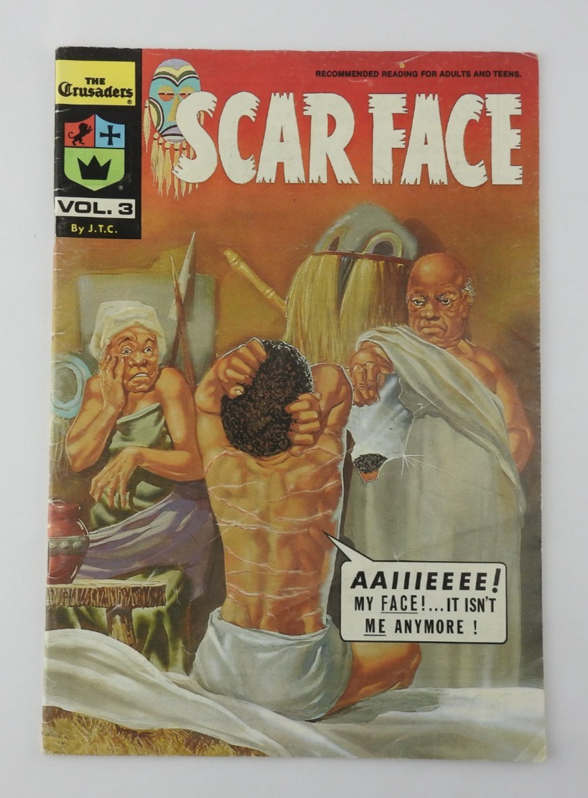 VTG 1970s Scar Face Comic Book Vol. 3 Crusaders Series J.T.C. Religious Christia