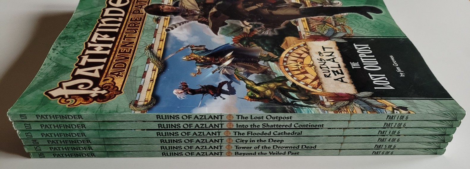 Pathfinder Adventure Path Ruins of Azlant #121-126 Complete Set 1,2,3,4,5,6 RPG