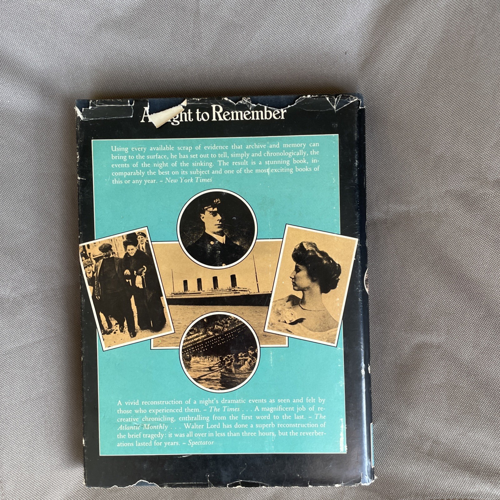 Walter Lord A Night To Remember Illustrated DJ HC 1976 Edition