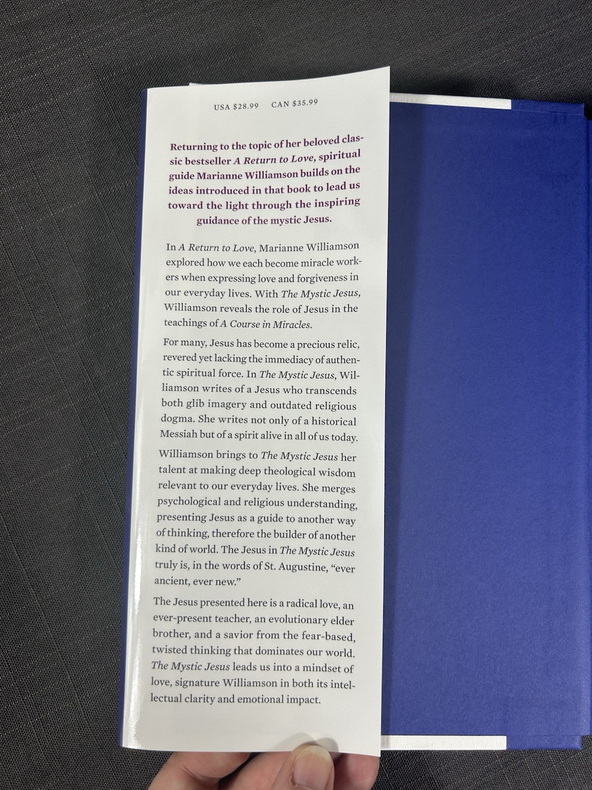 The Mystic Jesus: The Mind of Love Marianne Williamson Christianity Religion