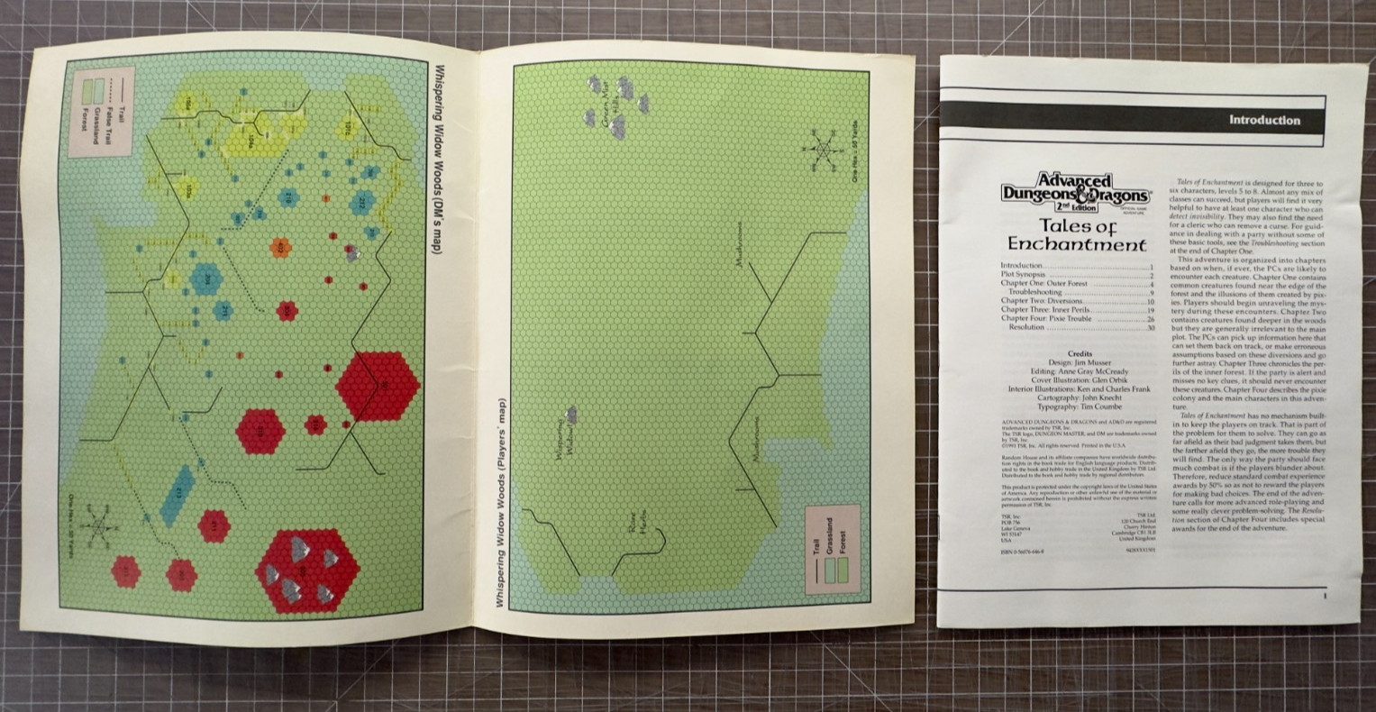 Tales of Enchantment by TSR Inc. Staff 2nd Edition 1993 Book Game Adventure