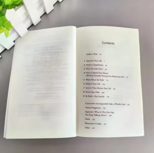 Die with Zero Getting All You Can From Your Money and Your Life English Books.