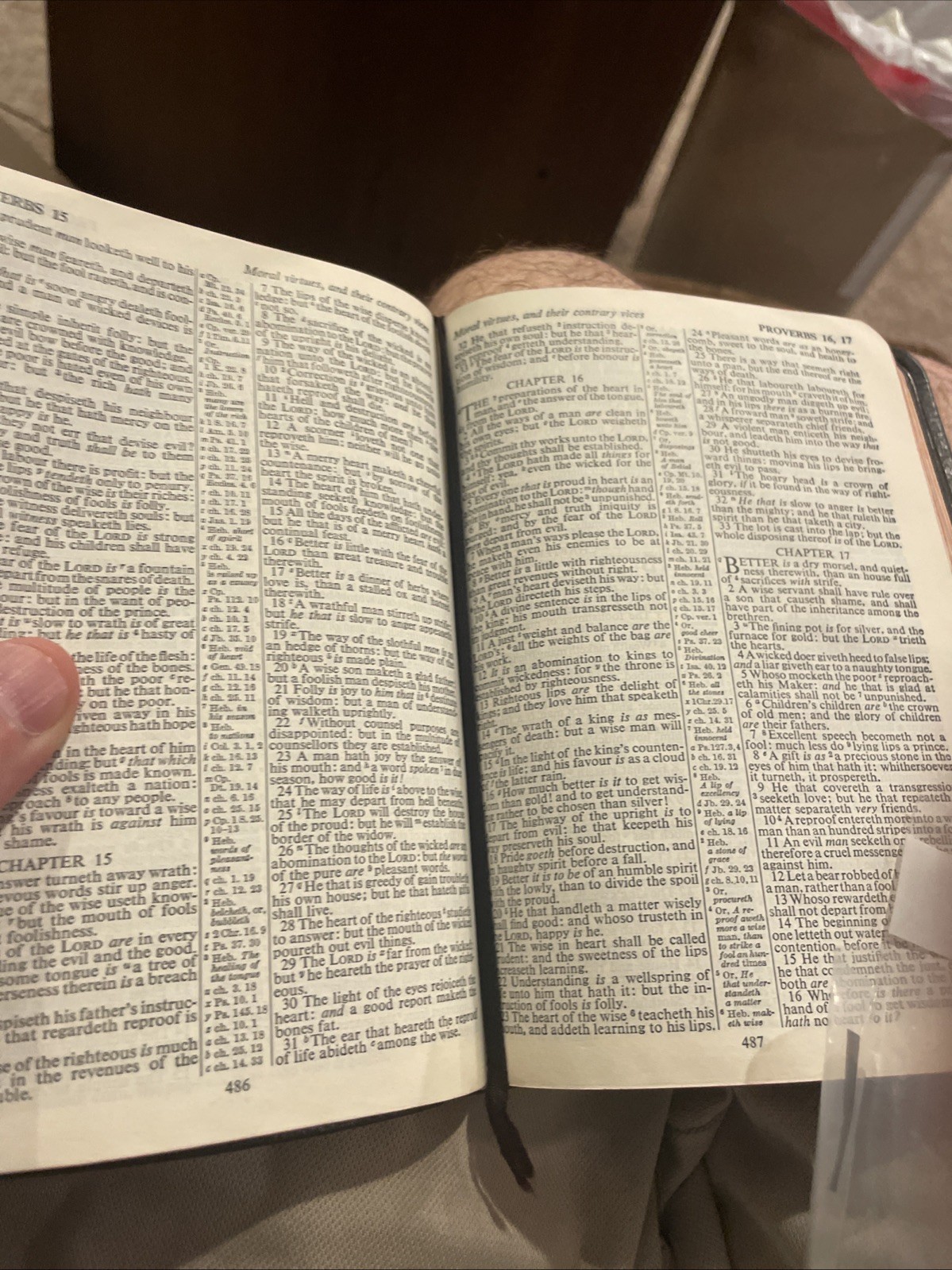 Holy Bible KJV OXFORD Concordance Morocco leather Personal Size #018X