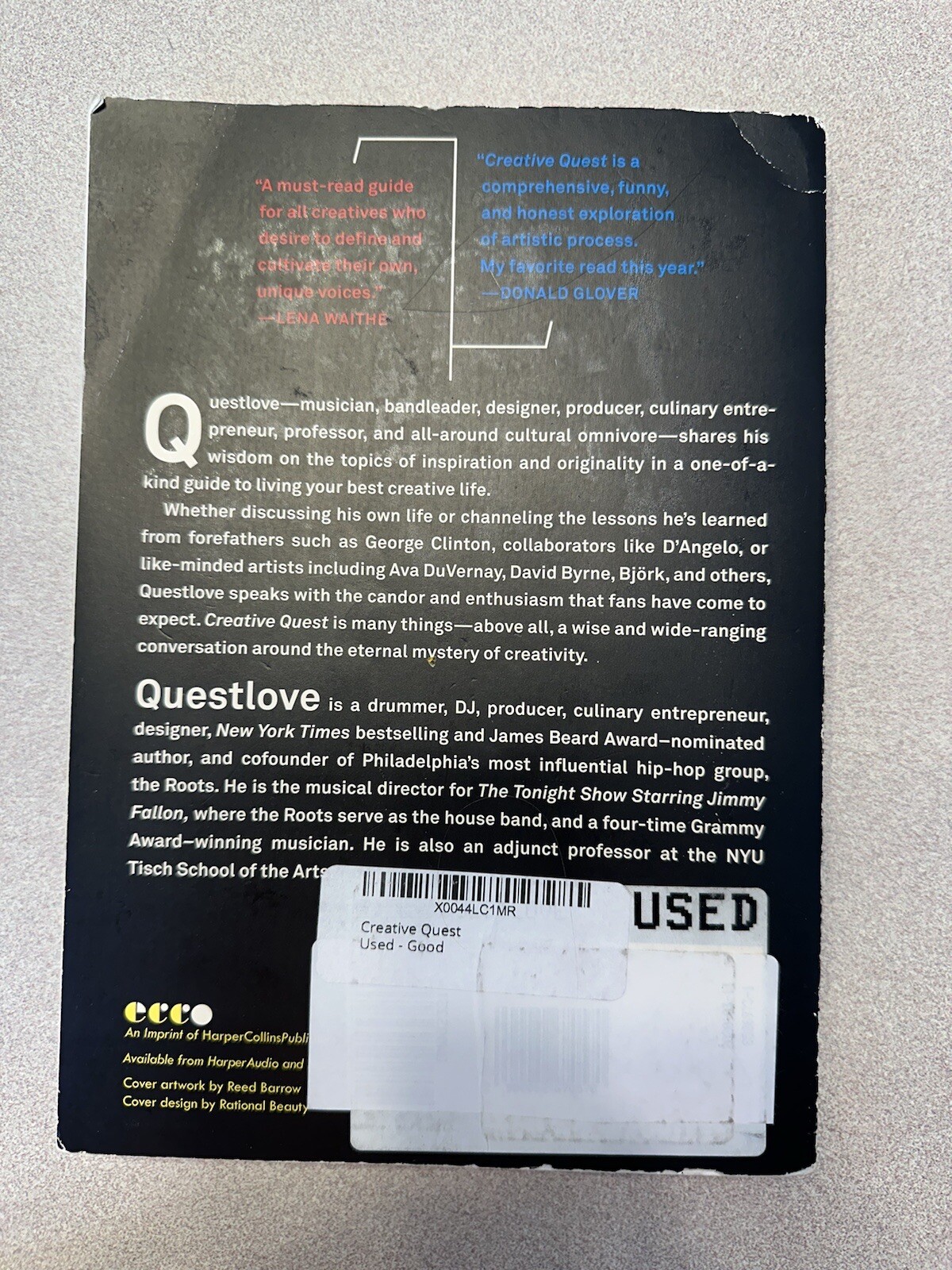 Creative Quest by Questlove (2019, Trade Paperback)