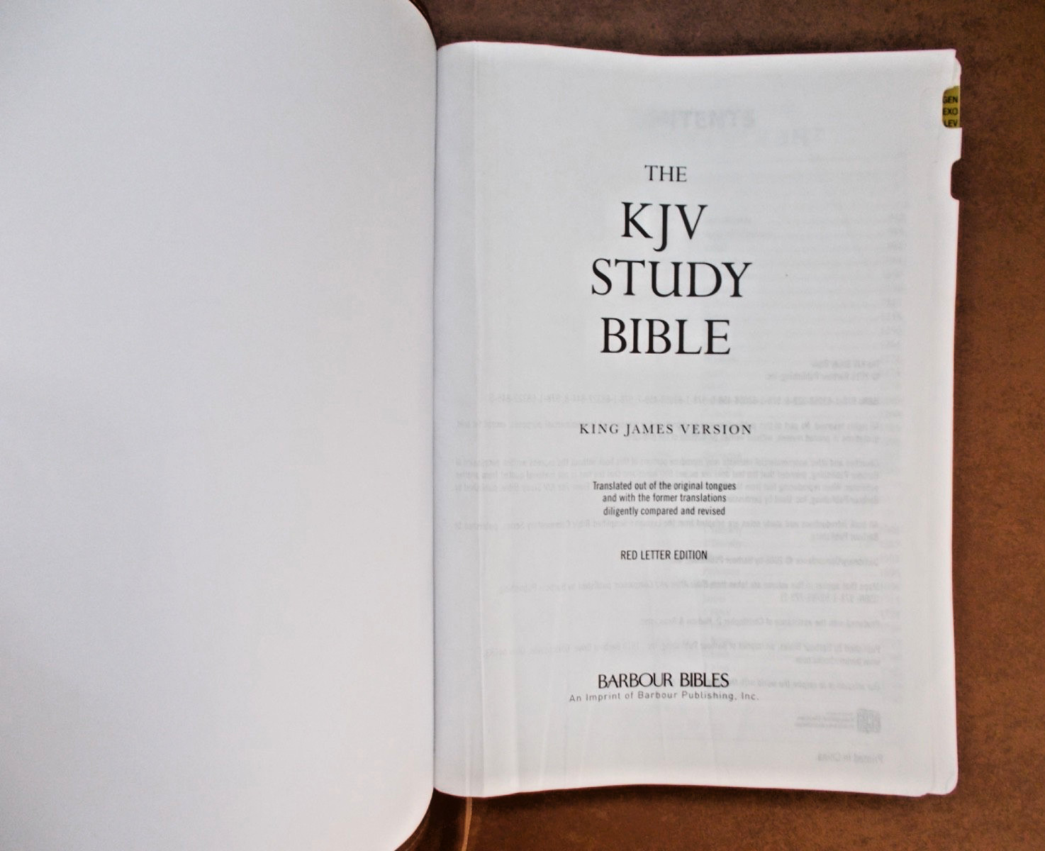 King James Study Bible Red Letter Faux Leather, Teal Inlay, Large Print, Indexed