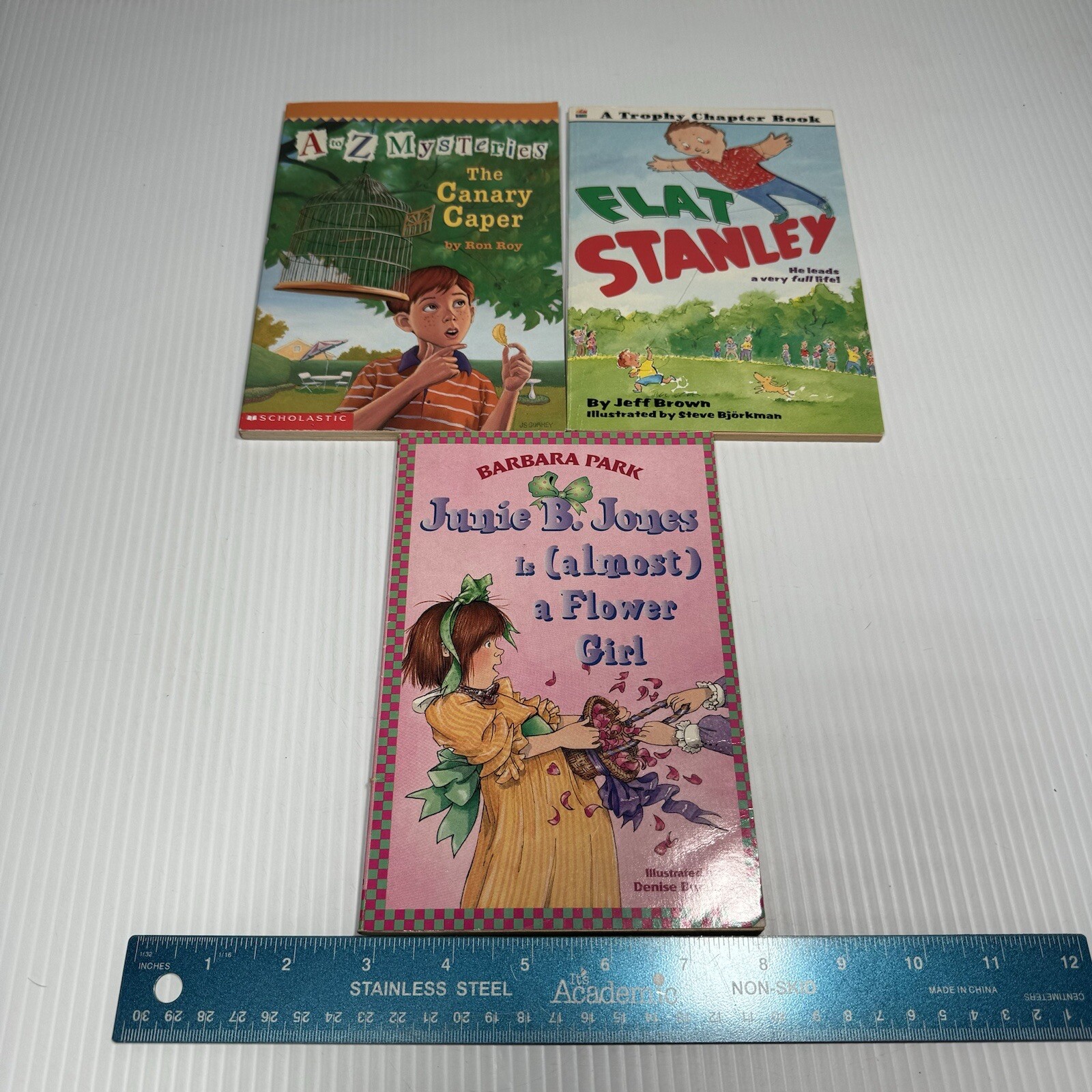 3 Kids Chapter Books, Canary Caper, Flat Stanley, Flower Girl