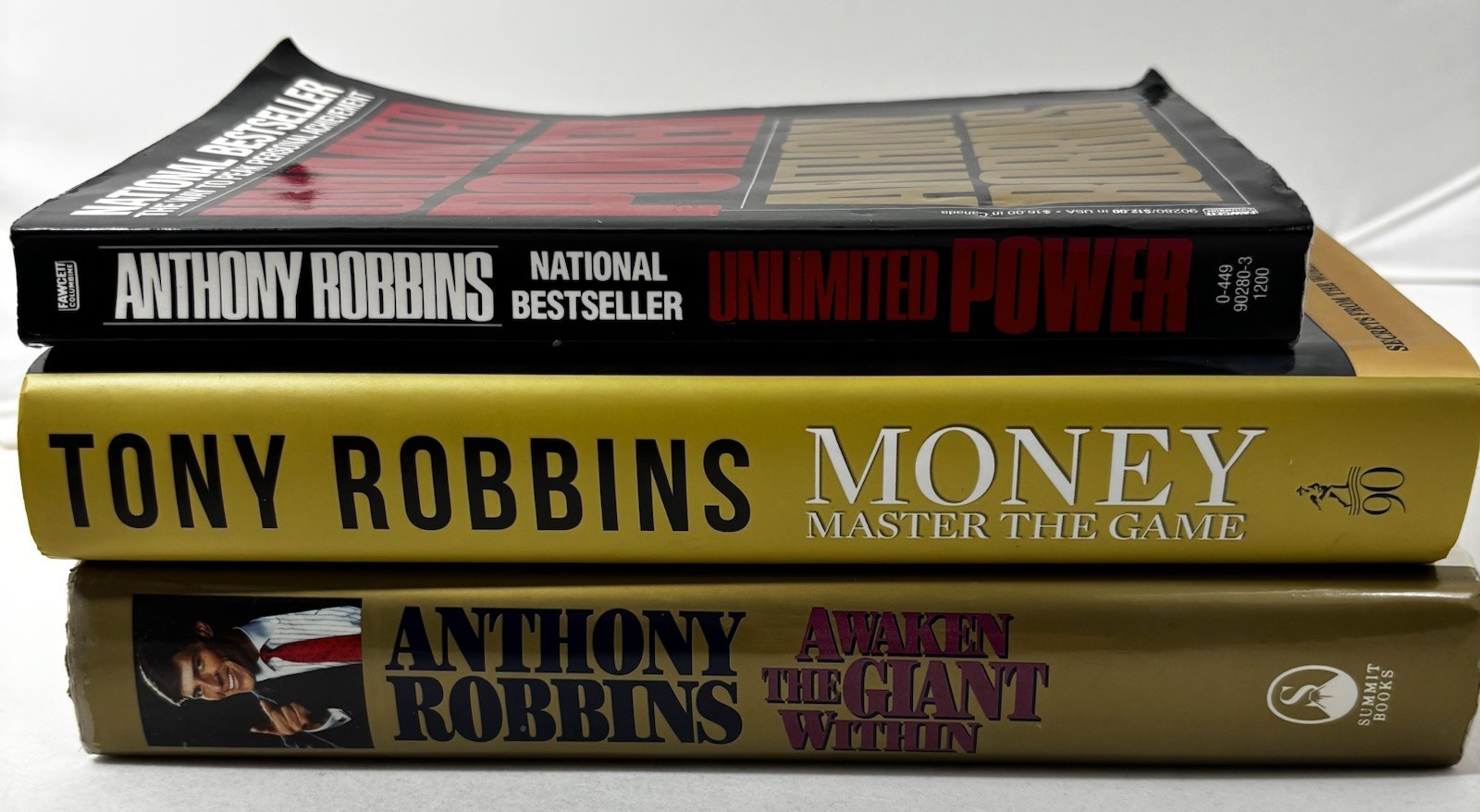 Tony Robbins Anthony Book Lot Unlimited Power Awaken the Giant Money Master Game