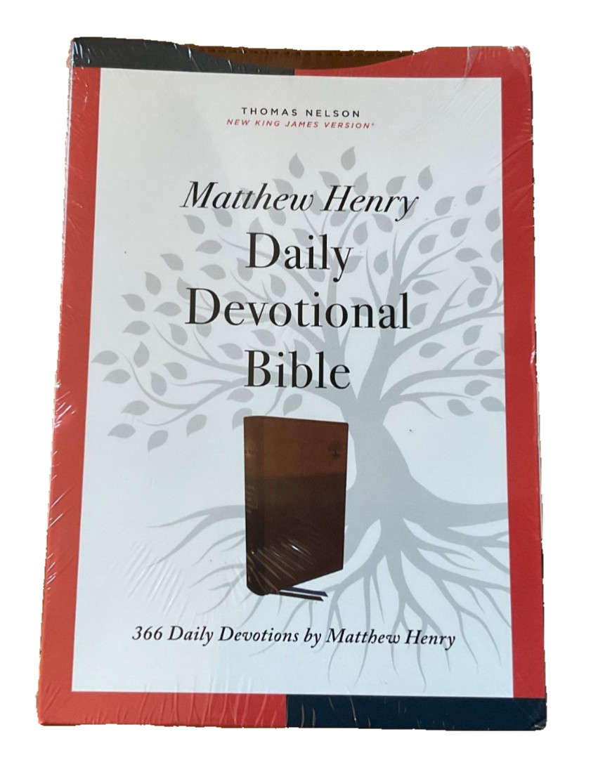 NKJV Matthew Henry Daily Devotional Bible 2022 Brown SEALED